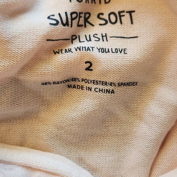 Torrid Super Soft Plush Ombre Cowl neck Light Pink Coral Tunic Sweater - Picture 7 of 7